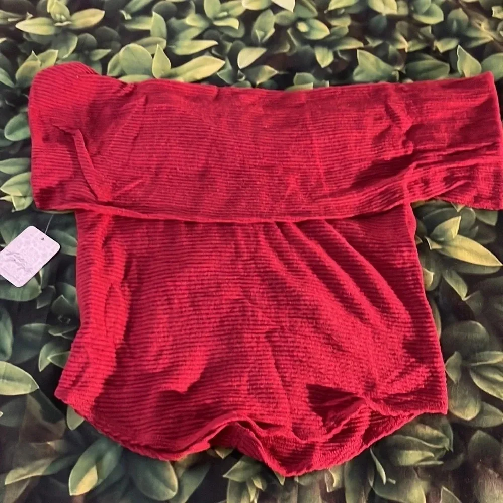 🎉🎉HOST PICK🎉🎉 FREE PEOPLE This Cutie Ruched Top in Stolen Kiss, Med, NWT